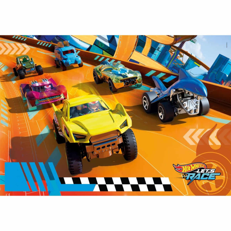 Puzle Maxi Infantil Hot Wheels 104 Piezas Clementoni - hipergol.com