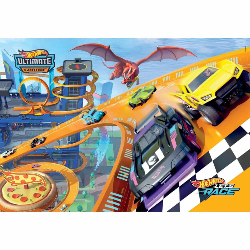 Puzle Infantil Hot Wheels 104 Piezas Clementoni - hipergol.com