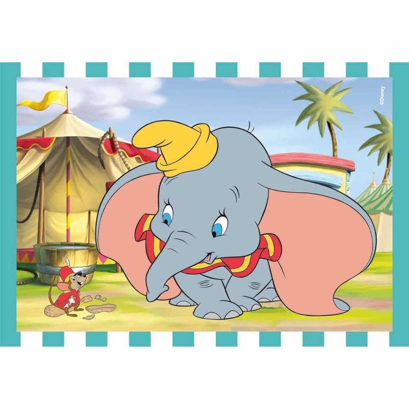 Puzle Infantil 4 en 1 Clásicos Disney Clementoni 12-24 Piezas ...