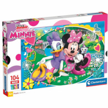 Imagen puzle maxi minnie mouse 104 piezas clementon