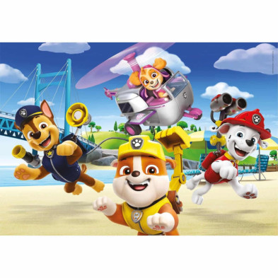 imagen 2 de puzle paw patrol 2x60 piezas clementoni