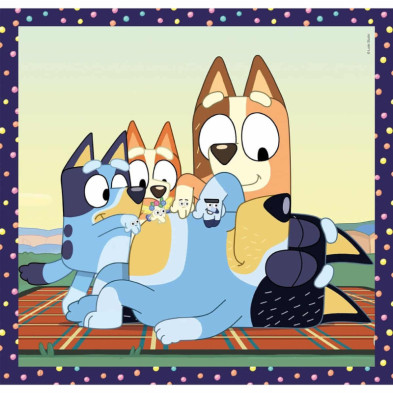 imagen 2 de puzle bluey 3x48 piezas clementoni