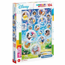 Imagen puzle clásicos disney 104 piezas clementoni