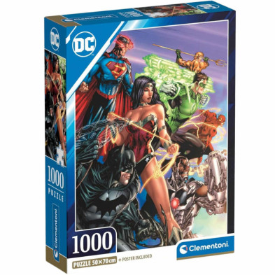 Imagen puzzle dc comics 1000 piezas compact box impossibl