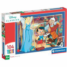 Imagen puzle pinocho disney 104 piezas clementoni