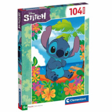 Imagen puzle stitch disney 104 piezas clementoni