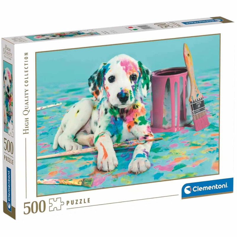 Imagen puzzle divertido dálmata 500 piezas clementoni