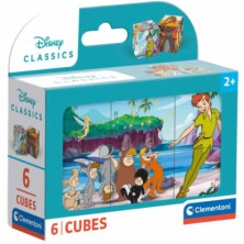 Imagen puzle cubo clasicos disney 6 piezas clementoni