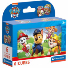 Imagen puzle cubos paw patrol 6 piezas clementoni