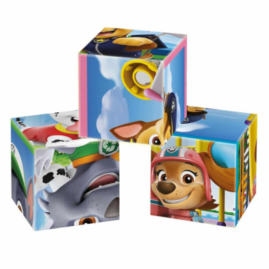 imagen 3 de puzle cubos paw patrol 12 piezas clementoni