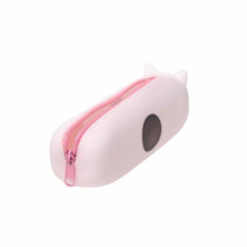 imagen 4 de estuche de silicona con cremallera gato