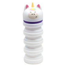 Imagen estuche de silicona con cremallera unicornio