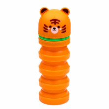 Imagen estuche de silicona con cremallera tigre