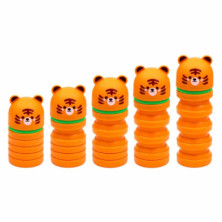 imagen 1 de estuche de silicona con cremallera tigre
