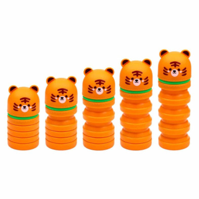 imagen 1 de estuche de silicona con cremallera tigre