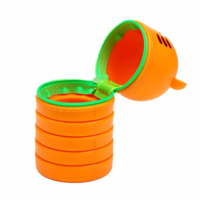 imagen 2 de estuche de silicona con cremallera tigre