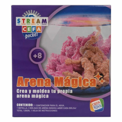 Imagen experimentos ciencia de bolsillo arena mágica