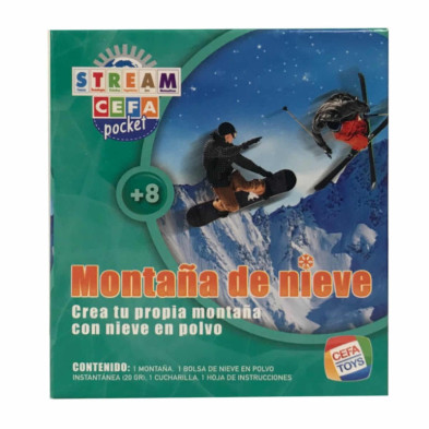Imagen experimentos ciencia de bolsillo montaña de nieve
