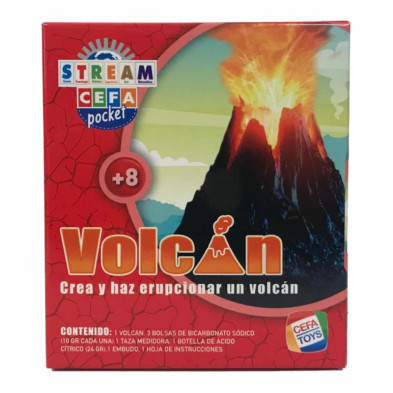 Imagen experimentos ciencia de bolsillo volcán