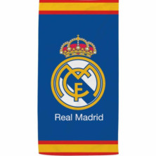 TOALLA PLAYA MICROFIBRA REAL MADRID AZUL 140x70 CM