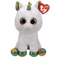 PELUCHE BEANIE BOOS UNICORNIO PIXY WHITE TY 40CM