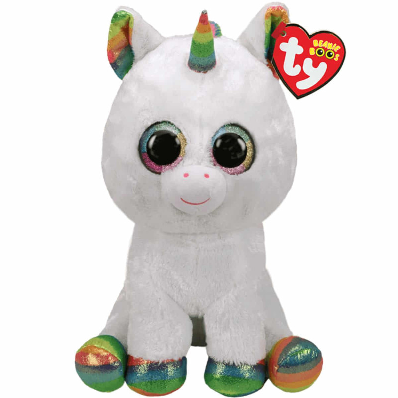 PELUCHE BEANIE BOOS UNICORNIO PIXY WHITE TY 40CM