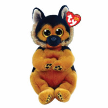 PELUCHE BEANIE BELLIES TY PASTOR ALEMÁN MARRÓN 15CM  