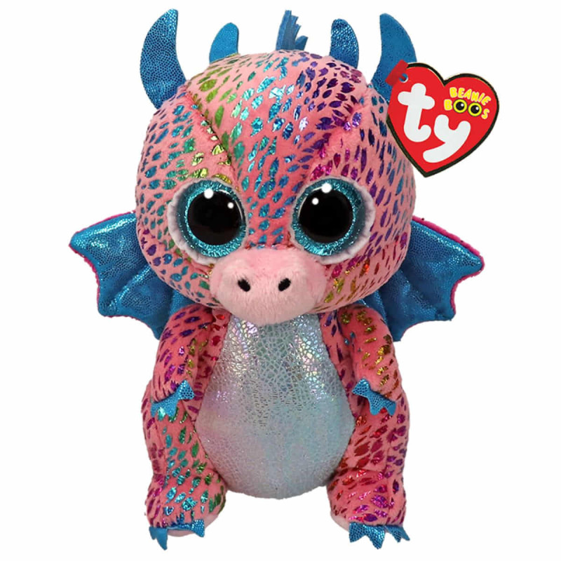Imagen peluche beanie boos dragón flint 15cm ty