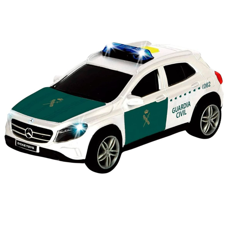 COCHE MERCEDES CLASE A GUARDIA CIVIL 15 CM CON LUZ Y SONIDO – DICKIE TOYS