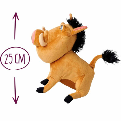 imagen 1 de peluche pumba el rey león disney 25cm