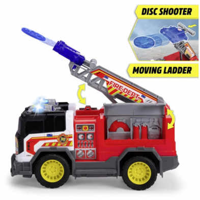 imagen 3 de camion bomberos 30cm con luz y sonido