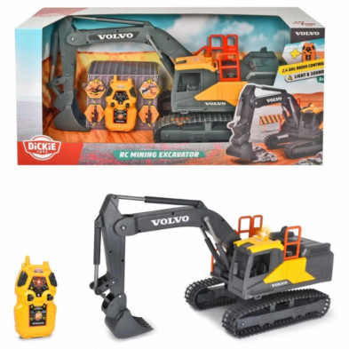 imagen 5 de excavadora volvo radio control con luz y sonido