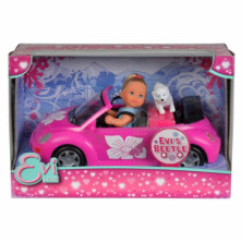 imagen 1 de muñeca evi love en coche beetle