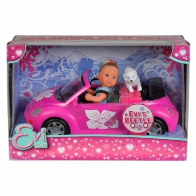 imagen 1 de muñeca evi love en coche beetle