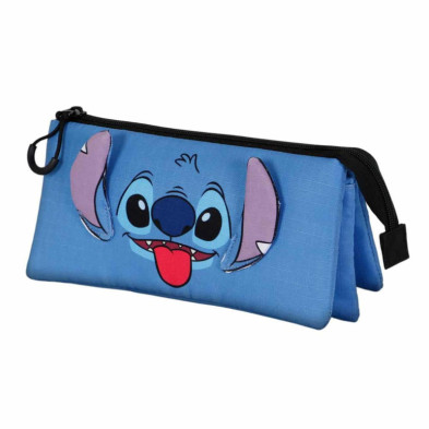 imagen 1 de portatodo triple lilo y stitch azul