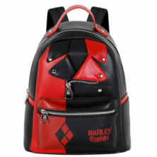 Imagen mochila harley quinn negro 29cm dc comics