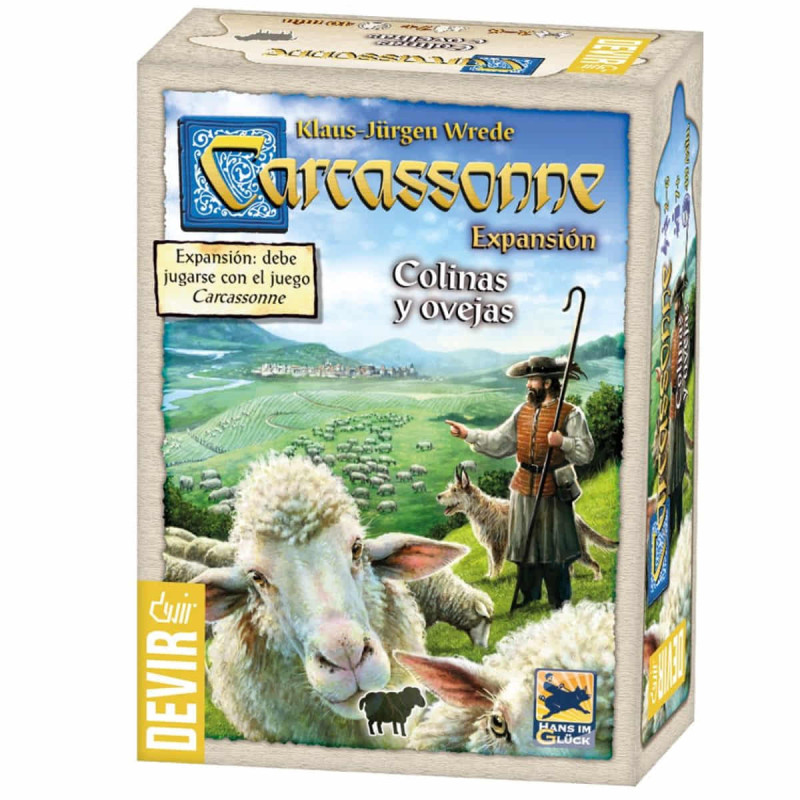 CARCASSONNE COLINAS Y OVEJAS: EXPANSIÓN DE ESTRATEGIA CON NUEVAS MECÁNICAS DE DEVIR