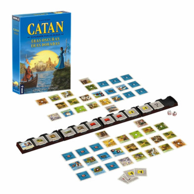 imagen 2 de catan duelo expansion -eras oscuras eras doradas