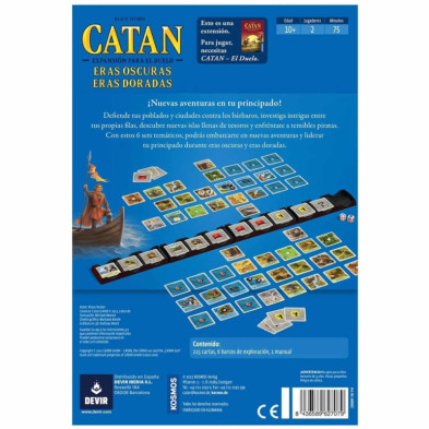 imagen 3 de catan duelo expansion -eras oscuras eras doradas