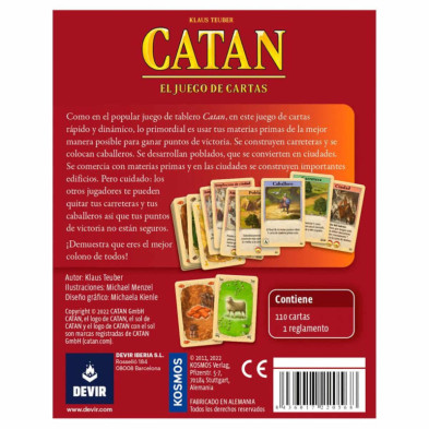imagen 2 de catan: juego de cartas mini