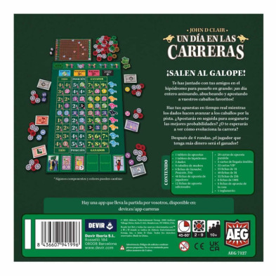 imagen 1 de juego de mesa un día en las carreras devir