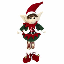 Elfo Decorativo con Luz 58cm – Adorno Navideño LED