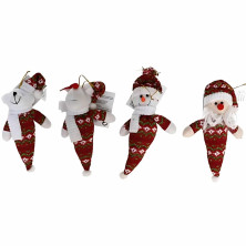 Surtido de Colgantes Cucurucho Santa 20cm – Adornos Navideños Variados