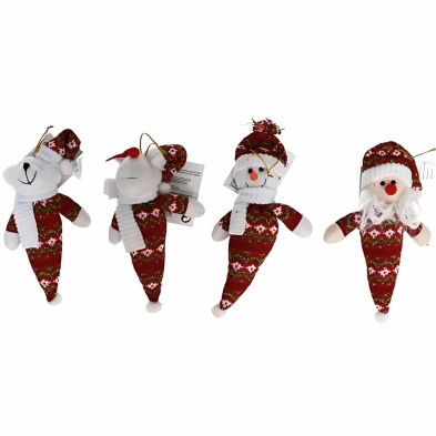 Surtido de Colgantes Cucurucho Santa 20cm – Adornos Navideños Variados
