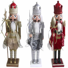 FIGURA NAVIDEÑA CASCANUECES 60 CM - DECORACIÓN IMPONENTE EN 3 SURTIDOS