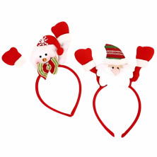DIADEMA CON FIGURA NAVIDEÑA - ACCESORIO FESTIVO ALEGRE Y DIVERTIDO