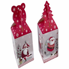 Caja Regalo Santa 210GSM - Diseño Navideño y Resistente