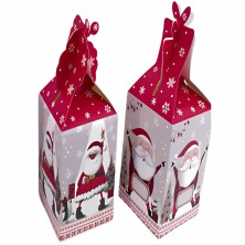 Caja Regalo Santa 210GSM - Diseño Navideño y Resistente