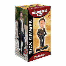 Caja Figura Rick Grimes The Walking Dead Bobblehead 20cm Poliresina