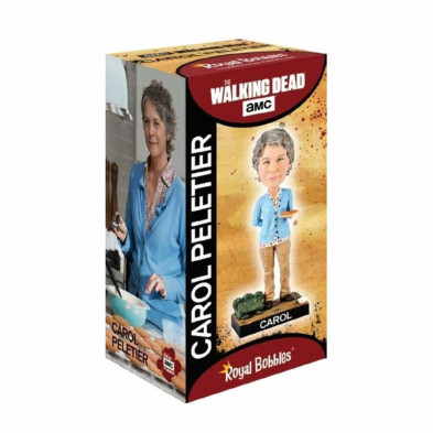Caja Figura Carol The Walking Dead Bobblehead 20cm Poliresina